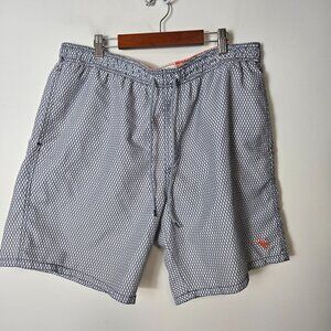 Ted Baker Size 5 XL The World's Your Lobster Larkman Navy White Swim Trunks